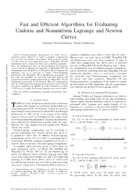 Fast and Efficient Algorithms for Evaluating Uniform and Nonuniform