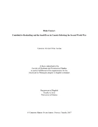I Make Contact: Contributive Bookselling and the Small Press In