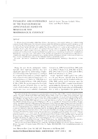 Phylogeny and Systematics of the Rauvolfioideae