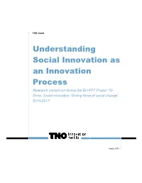Understanding Social Innovation As an Innovation Process