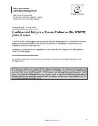 1259 RUS Khashiyev H/Exec Disappearance Cases Table