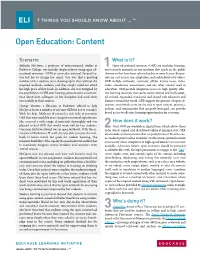 7 Things You Should Know About... (Open Education Resources)