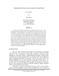 A Preliminary Checklist of Arizona Slime Molds