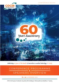 Conference Programme Speakers Overview