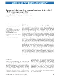 Its Breadth of Effectiveness Against Predators J