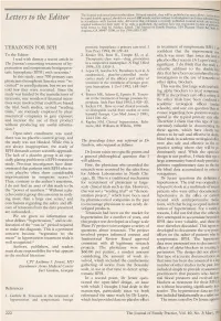 Letters to the Editor