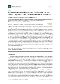 Second Generation Bioethanol Production: on the Use of Pulp and Paper Industry Wastes As Feedstock