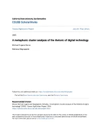 A Metaphoric Cluster Analysis of the Rhetoric of Digital Technology