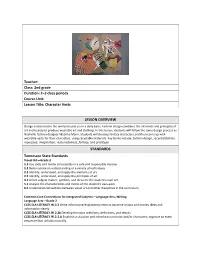 Character Vests LESSON OVERVIEW STANDARDS