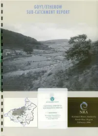 Goyt/Etherow Sub-Catchment Report
