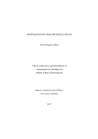 Investigation Into Nigel Butterley's Pentad