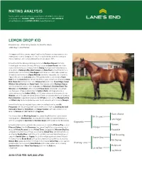 Mating Analysis Lemon Drop