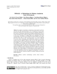 MMALE„A Methodology for Malware Analysis in Linux Environments