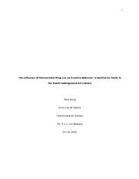 The Influence of Recreational Drug Use on Creative Behavior: a Qualitative Study In
