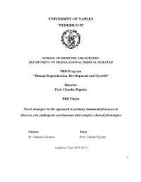 University of Naples “Federico Ii”