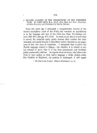 A Revised Account of the Inscriptions of the Northern 1'Igts. by John Rhys, M.A., Ll.D., Hon. Mem. S.A. Scot., Principal of Jesu