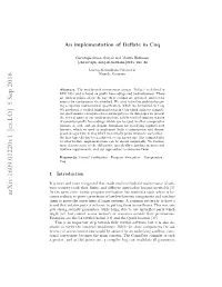 Arxiv:1609.01220V1 [Cs.LO] 5 Sep 2016 Rjc,Ada 2]Pit U,Acmie U a Naiaealgua All Invalidate Can Bug Compiler a Out, Com Points Compcert [20] the As Concern