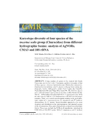 Characidae) from Different Hydrographic Basins: Analysis of Agnors, CMA3 and 18S Rdna