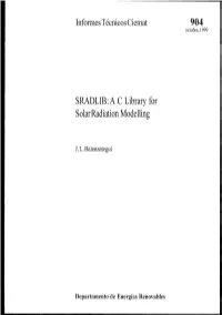 SRADLIB:Aclibraryfor Solarradiationmodelling