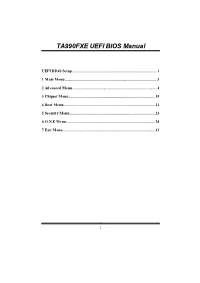 TA990FXE UEFI BIOS Manual