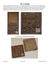 15 Puzzle Reduced