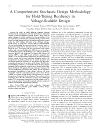 A Comprehensive Stochastic Design Methodology for Hold-Timing Resiliency in Voltage-Scalable Design