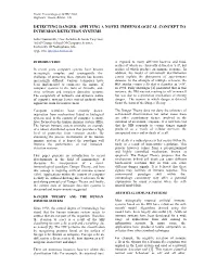Applying a Novel Immunological Concept to Intrusion Detection Systems