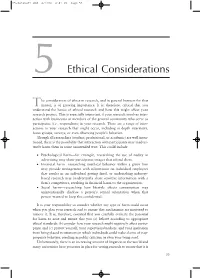 Ethical Considerations