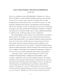 Frege's Natural Numbers: Motivations and Modifications Erich H