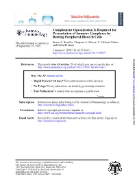 Resting Peripheral Blood B Cells Presentation of Immune Complexes