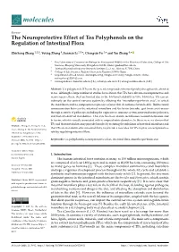 The Neuroprotective Effect of Tea Polyphenols on the Regulation of Intestinal Flora
