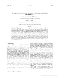 The Response of the Antarctic Oscillation to Increasing and Stabilized