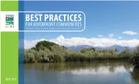 Best Practices for Riverfront Communities a Guide for Consistent, but Flexible, Management of the Jordan River Environment