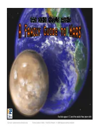 Family Guide to Mars - Field Test Version - © 2004 Space Science Institute