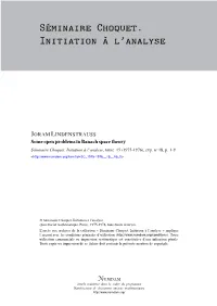 Some Open Problems in Banach Space Theory Séminaire Choquet