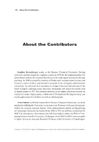 About the Contributors