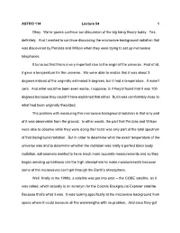 ASTRO-114--Lecture 54--19 Pages.Rtf