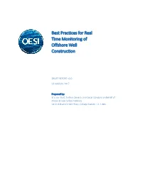 Best Practices for Real Time Monitoring of Offshore Well Construction