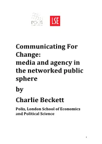 Communicating for Change: Media and Agency in the Networked Public