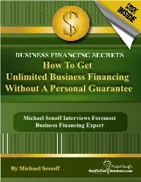 How to Get Unlimited Business Financing Without a Personal Guarantee