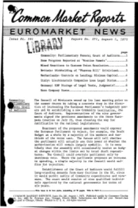 Issue No. 341 Repo~T No. 271, August 1, 1975