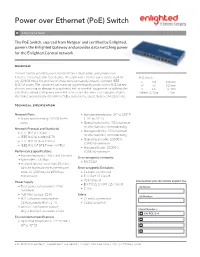 Power Over Ethernet (Poe) Switch