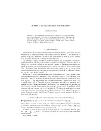 Primes and Quadratic Reciprocity