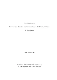 The Relationship Between the Christian Life Community and The