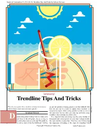 Trendline Tips and Tricks by Sylvain Vervoort