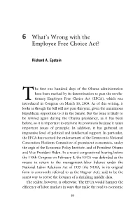 6 What's Wrong with the Employee Free Choice Act?