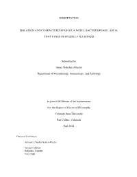 Dissertation Isolation and Characterization of A