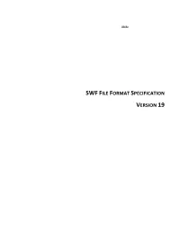 Swf File Format Specification Version 19