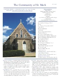The Community of St. Mark 07/11/2021