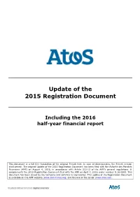 Update of the 2015 Registration Document